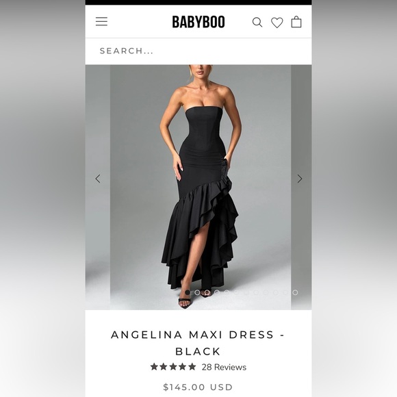 Dresses | Babyboo Angelina Maxi Dress Black | Poshmark